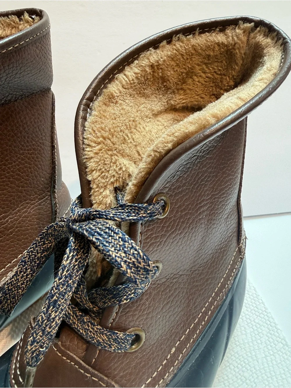 Sporto Duck Boots, Fur Lined Womans Size 8